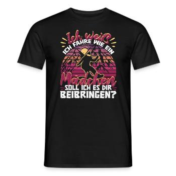 Snowboard Snowboarderin Mädchen Snowboardfahrerin - Männer T-Shirt - Schwarz - Vorne - AI Model Male 178 light (178cm)