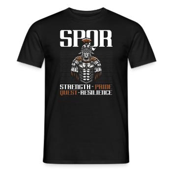 Légionnaires romains Rome antique Empire romain - T-shirt homme - noir - Devant - AI Model Male 178 light (178cm)
