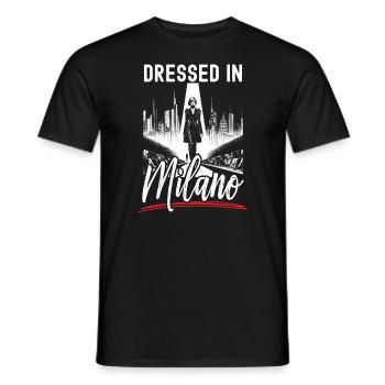 Mailand Italien Reisen Urlaub Italienisch Mailand Skyline - Männer T-Shirt - Schwarz - Vorne - AI Model Male 178 light (178cm)