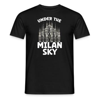 Mailand Italien Reisen Urlaub Italienisch Mailand Skyline - Männer T-Shirt - Schwarz - Vorne - AI Model Male 178 light (178cm)