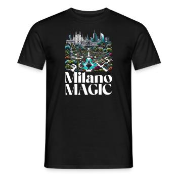 Mailand Italien Reisen Urlaub Italienisch Mailand Skyline - Männer T-Shirt - Schwarz - Vorne - AI Model Male 178 light (178cm)