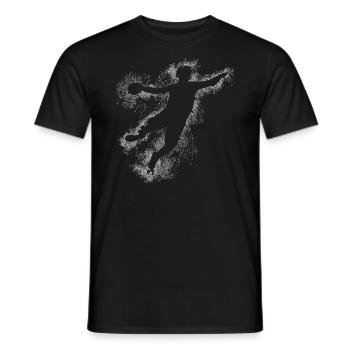 Handball, handballer, beach handball, graffiti - T-shirt homme - noir - Devant - AI Model Male 178 light (178cm)