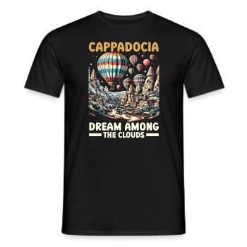 Cappadoce Turquie Voyage Vacances J’aime Istanbul - T-shirt homme - noir - Devant - AI Model Male 178 light (178cm)