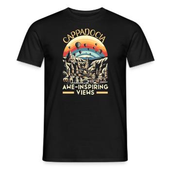 Kappadokien Türkei Reisen Ich liebe Istanbul - Männer T-Shirt - Schwarz - Vorne - AI Model Male 178 light (178cm)