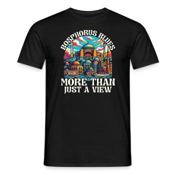 Istanbul Turquie Voyage Vacances J’aime Istanbul - T-shirt homme - noir - Devant - AI Model Male 178 light (178cm)