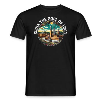 Siena Italien Reisen Urlaub Italienisch Ich liebe Italien - Männer T-Shirt - Schwarz - Vorne - AI Model Male 178 light (178cm)