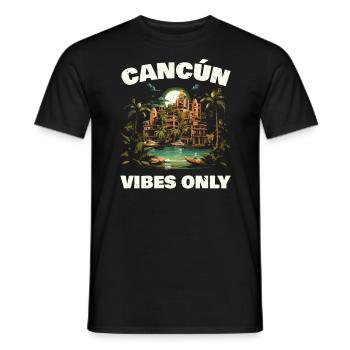 Cancún Mexique Pride Vacances Mexique Voyage Mexicain - T-shirt homme - noir - Devant - AI Model Male 178 light (178cm)