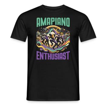 Amapiano Südafrikanischer Musikliebhaber Afrobeat - Männer T-Shirt - Schwarz - Vorne - AI Model Male 178 light (178cm)