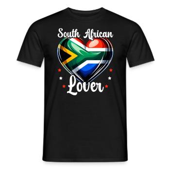 Südafrika Pride Johannesburg Südafrikanische Flagge - Männer T-Shirt - Schwarz - Vorne - AI Model Male 178 light (178cm)