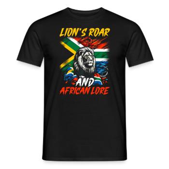Südafrika Pride Johannesburg Südafrikanische Flagge - Männer T-Shirt - Schwarz - Vorne - AI Model Male 178 light (178cm)