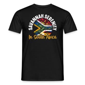 Südafrika Pride Johannesburg Südafrikanische Flagge - Männer T-Shirt - Schwarz - Vorne - AI Model Male 178 light (178cm)