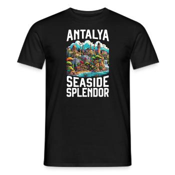 Antalya Turkey Travel Vacation I Love Turkey - Men's T-Shirt - black - Front - AI Model Male 178 light (178cm)