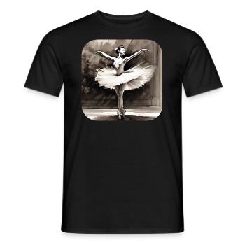 Prima Ballerina IV - Men's T-Shirt - black - Front - AI Model Male 178 light (178cm)