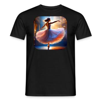 Prima Ballerina I - Men's T-Shirt - black - Front - AI Model Male 178 light (178cm)