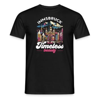 Innsbruck Autriche Voyage Vacances Autrichien - T-shirt homme - noir - Devant - AI Model Male 178 light (178cm)