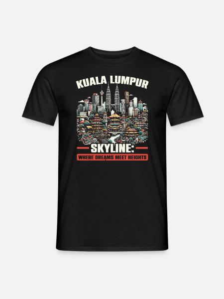Kuala Lumpur Malaysia Reisen Urlaub Malaysisch - Männer T-Shirt - Schwarz