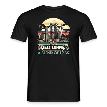 Kuala Lumpur Malaisie Voyage Vacances Malaisien - T-shirt homme - noir - Devant - AI Model Male 178 light (178cm)