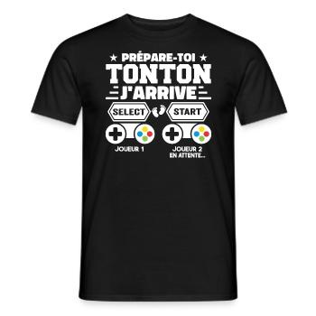 Get ready Uncle I'm coming - Pregnancy Announcement - Men's T-Shirt - black - Front - AI Model Male 178 light (178cm)