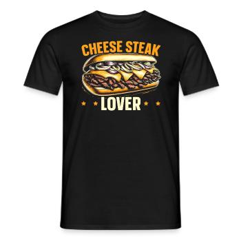 Käsesteak Food Lover American Sandwhich Feinschmecker - Männer T-Shirt - Schwarz - Vorne - AI Model Male 178 light (178cm)