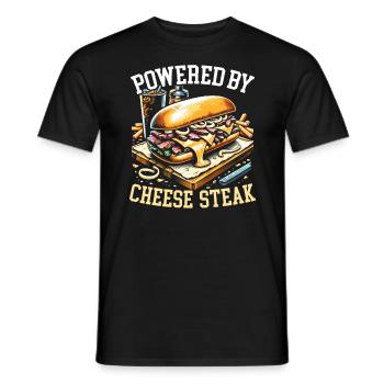 Käsesteak Food Lover American Sandwhich Feinschmecker - Männer T-Shirt - Schwarz - Vorne - AI Model Male 178 light (178cm)