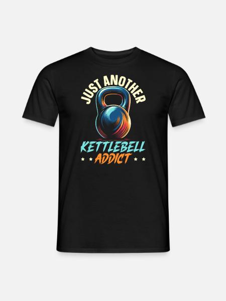 Kettlebell Workout Fitness Journey Bodybuilder - Männer T-Shirt - Schwarz