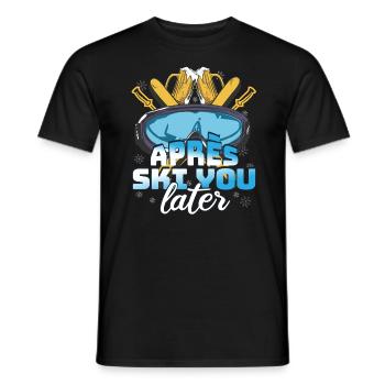 Après Ski You Later - Männer T-Shirt - Schwarz - Vorne - AI Model Male 178 light (178cm)