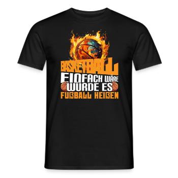 Basketball Basketballer Basketballspieler - Männer T-Shirt - Schwarz - Vorne - AI Model Male 178 light (178cm)