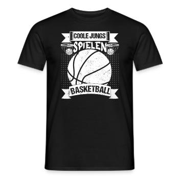 Basketball Basketballer Coole Jungs - Männer T-Shirt - Schwarz - Vorne - AI Model Male 178 light (178cm)