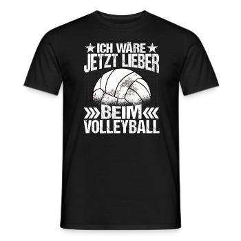 Volleyball Volleyballerin - Männer T-Shirt - Schwarz - Vorne - AI Model Male 178 light (178cm)