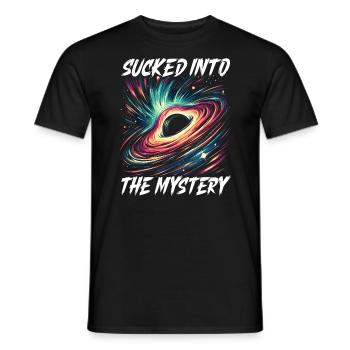 Black Hole Space Universe Astronomy Astronomer - Men's T-Shirt - black - Front - AI Model Male 178 light (178cm)