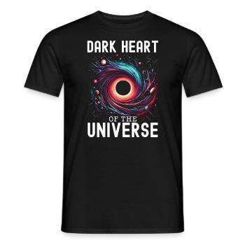 Black Hole Space Universe Astronomy Astronomer - Men's T-Shirt - black - Front - AI Model Male 178 light (178cm)
