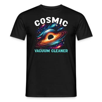 Black Hole Space Universe Astronomy Astronomer - Men's T-Shirt - black - Front - AI Model Male 178 light (178cm)
