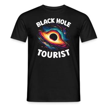 Astronom Astronom Schwarzes Loch Weltraumuniversum - Männer T-Shirt - Schwarz - Vorne - AI Model Male 178 light (178cm)