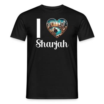 Sharjah Vereinigte Arabische Emirate Reisen Vereinigte Arabische Emirate - Männer T-Shirt - Schwarz - Vorne - AI Model Male 178 light (178cm)