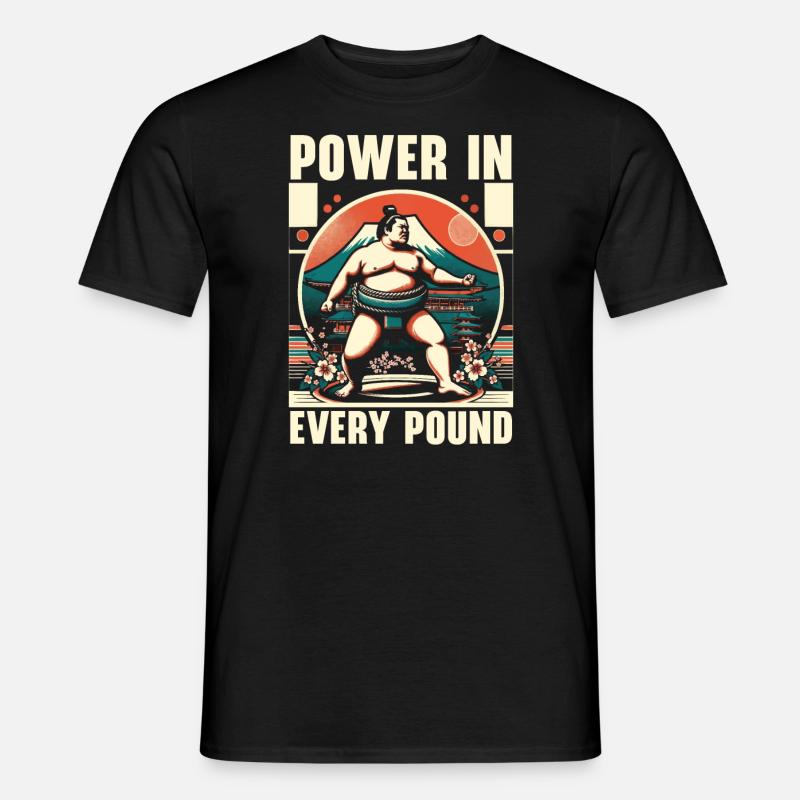 Sumo-Ringer Japanisches Ringen Sumo-Ringen - Männer T-Shirt - Schwarz