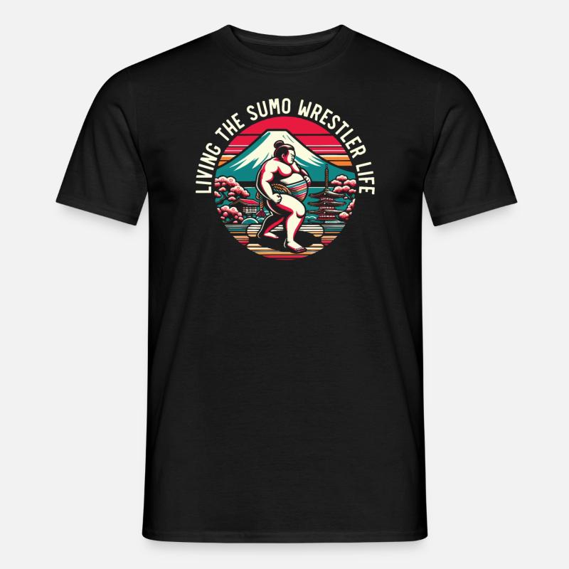 Sumo-Ringer Japanisches Ringen Sumo-Ringen - Männer T-Shirt - Schwarz