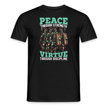 Roman Legionnaires Ancient Rome Roman Empire - Men's T-Shirt - black - Front - AI Model Male 178 light (178cm)