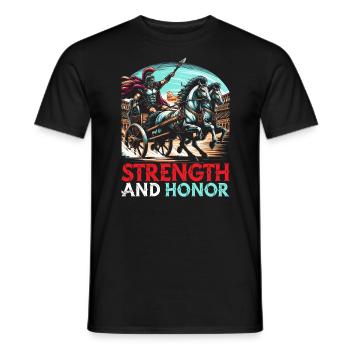 Légionnaires romains Rome antique Empire romain - T-shirt homme - noir - Devant - AI Model Male 178 light (178cm)