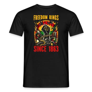 Proclamation d’émancipation African Juneteenth - T-shirt homme - noir - Devant - AI Model Male 178 light (178cm)