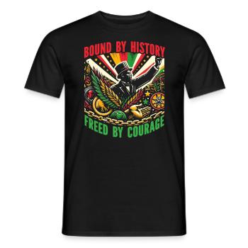 Emancipation Proclamation African Juneteenth - Men's T-Shirt - black - Front - AI Model Male 178 light (178cm)