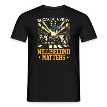 Pit Crew Race Car Racing Race Track Motorsport - Men's T-Shirt - black - Front - AI Model Male 178 light (178cm)