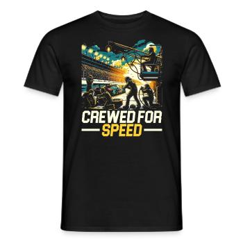Pit Crew Course de voitures Course Piste de course Sport automobile - T-shirt homme - noir - Devant - AI Model Male 178 light (178cm)