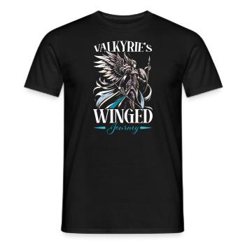 Valkyrie Warrior Odin Valkyrja Mythologie nordique - T-shirt homme - noir - Devant - AI Model Male 178 light (178cm)