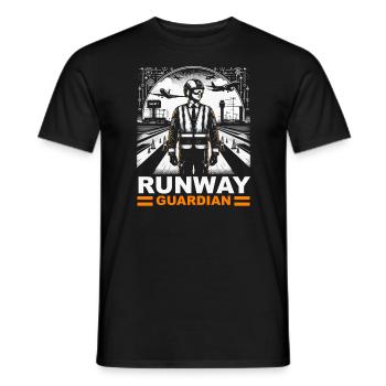 Flughafensicherheitsbeauftragter Luftfahrt Flughafen-Jobs - Männer T-Shirt - Schwarz - Vorne - AI Model Male 178 light (178cm)