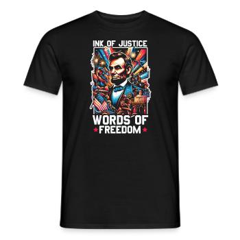 Emancipation Proclamation Black Pride Juneteenth - Men's T-Shirt - black - Front - AI Model Male 178 light (178cm)