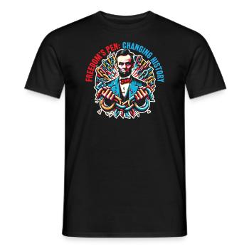 Emancipation Proclamation Black Pride Juneteenth - Men's T-Shirt - black - Front - AI Model Male 178 light (178cm)