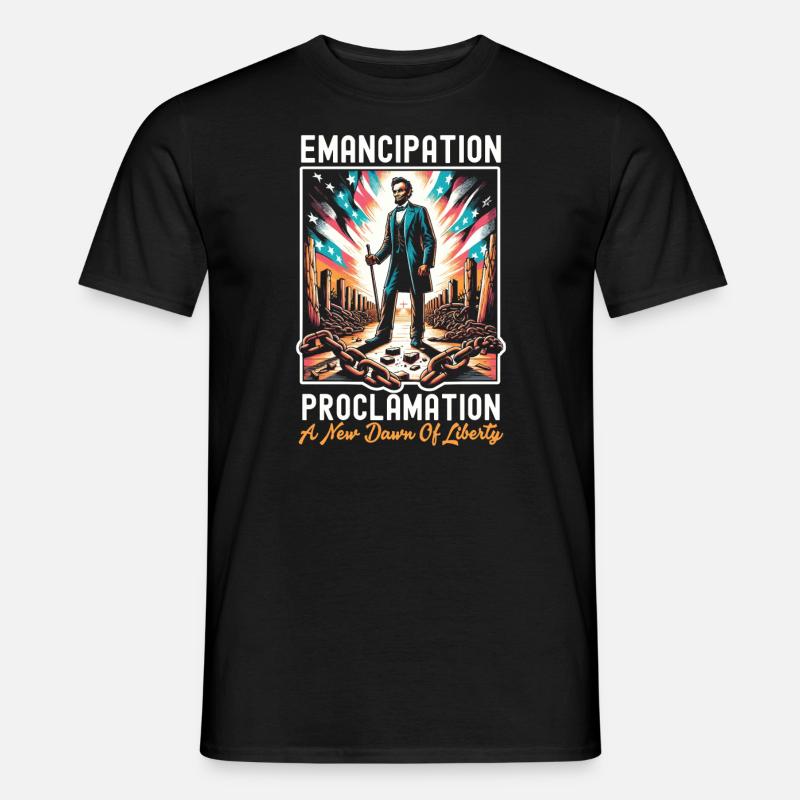 Emanzipationsproklamation Black Pride Juneteenth - Männer T-Shirt - Schwarz