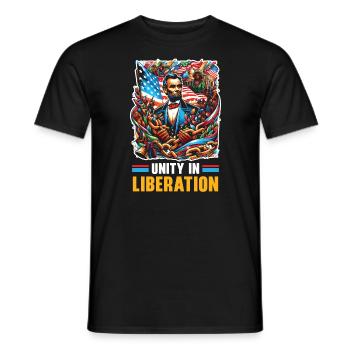 Proclamation d’émancipation Black Pride Juneteenth - T-shirt homme - noir - Devant - AI Model Male 178 light (178cm)