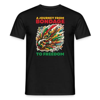 Emancipation Proclamation Black Pride Juneteenth - Men's T-Shirt - black - Front - AI Model Male 178 light (178cm)