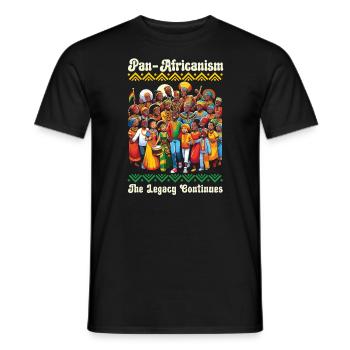 Pan-africanism African American Africa Roots Black - Men's T-Shirt - black - Front - AI Model Male 178 light (178cm)